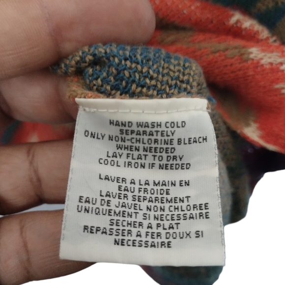 Denim & Supply Ralph Lauren Aztec Southwestern Boxy Oversized Ramie Sweater - Picture 4 of 4